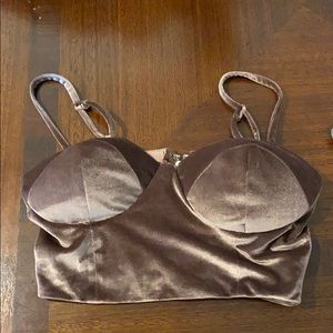 Velvet bralette